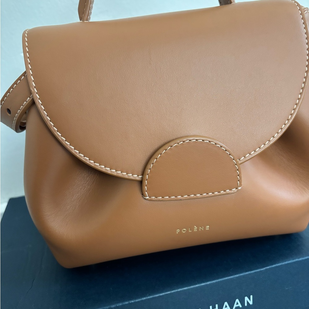 Polene Tan small Bag Chic and Compact